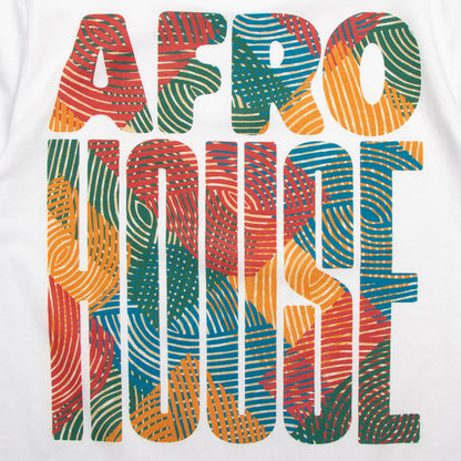 Afro House Colours Front Print - Tshirt - White