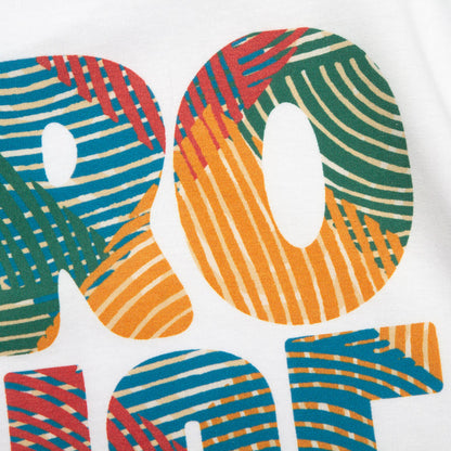 Afro House Colours Front Print - Tshirt - White