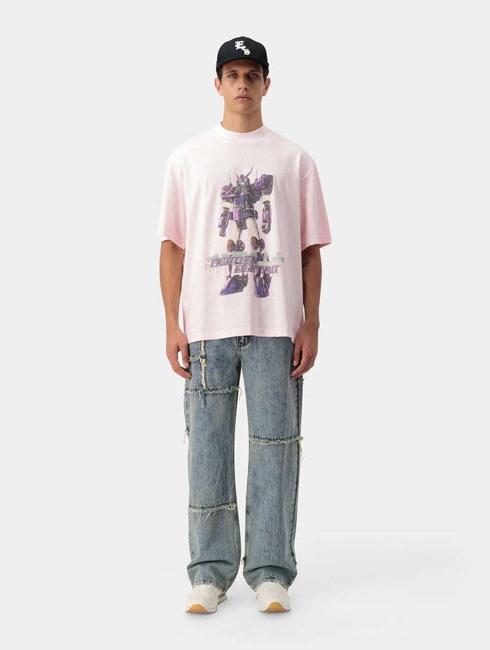 Anime Robot Mockneck T-Shirt