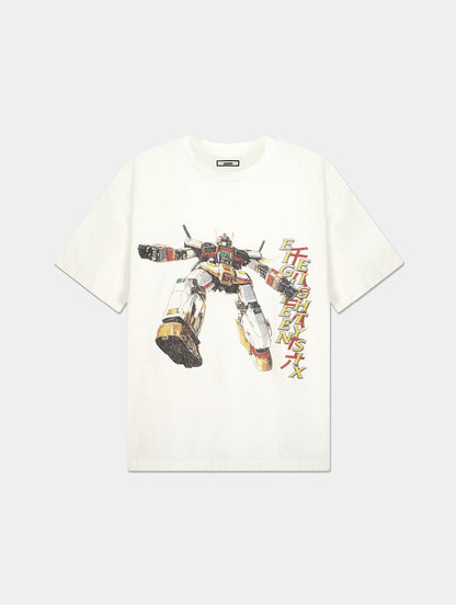 ANIME ROBOT MOCKNECK WHITE T-SHIRT