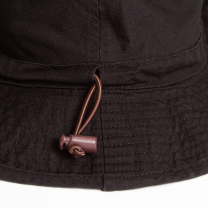BB Smiley - Draw String Bucket Hat - Black