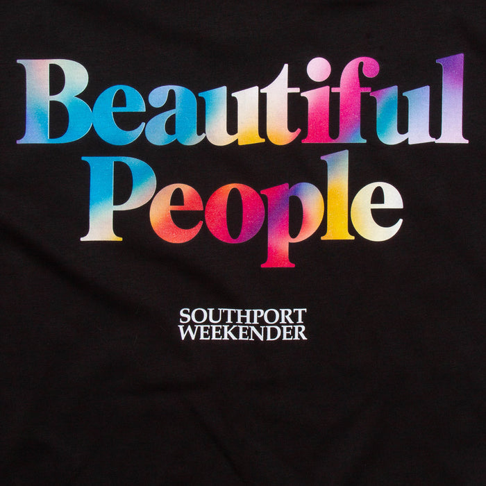 Beautiful People Front Print - Tshirt - Black