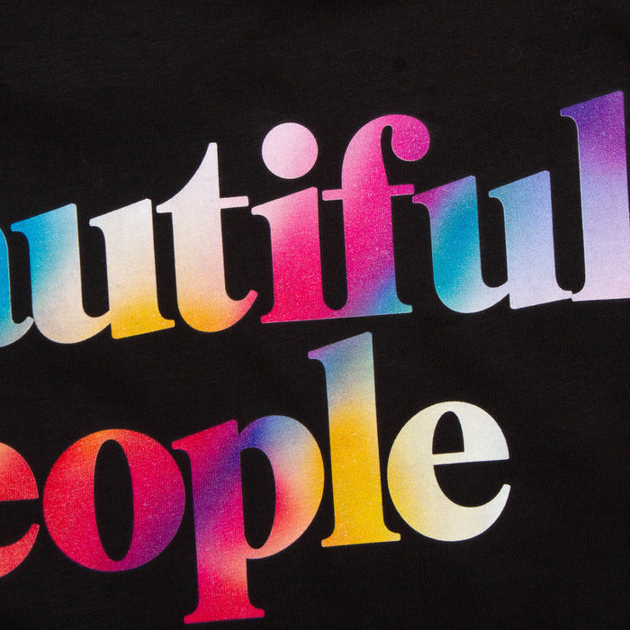 Beautiful People Front Print - Tshirt - Black