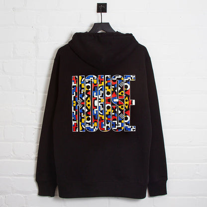 Bepop Higher House Back Print - Hood - Black