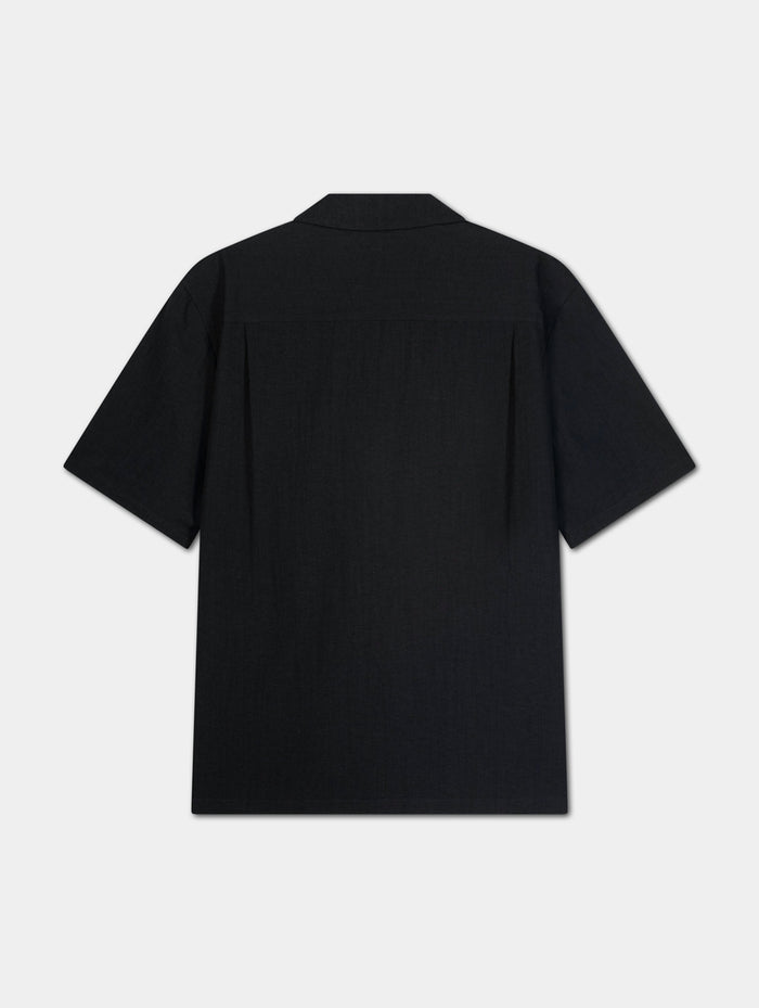 BLACK LINEN SHIRT