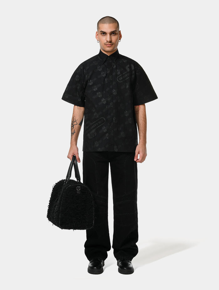 BLACK MONOGRAM SHIRT