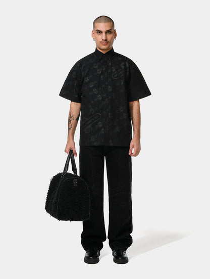 BLACK MONOGRAM SHIRT