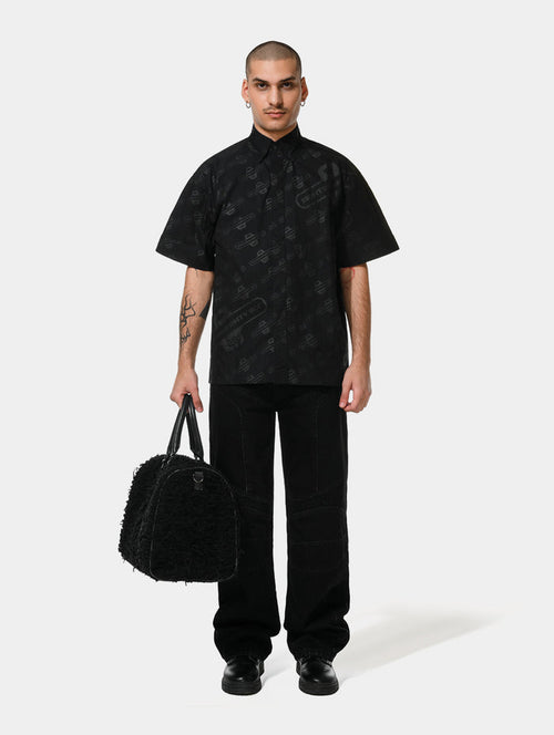 BLACK MONOGRAM SHIRT