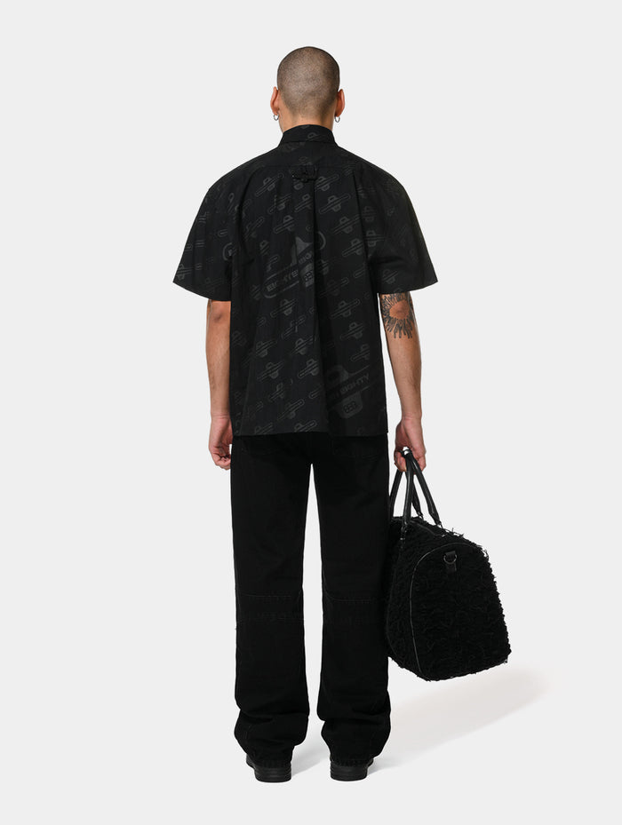BLACK MONOGRAM SHIRT