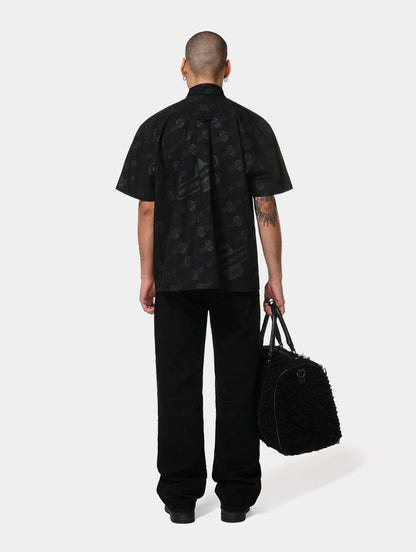 BLACK MONOGRAM SHIRT