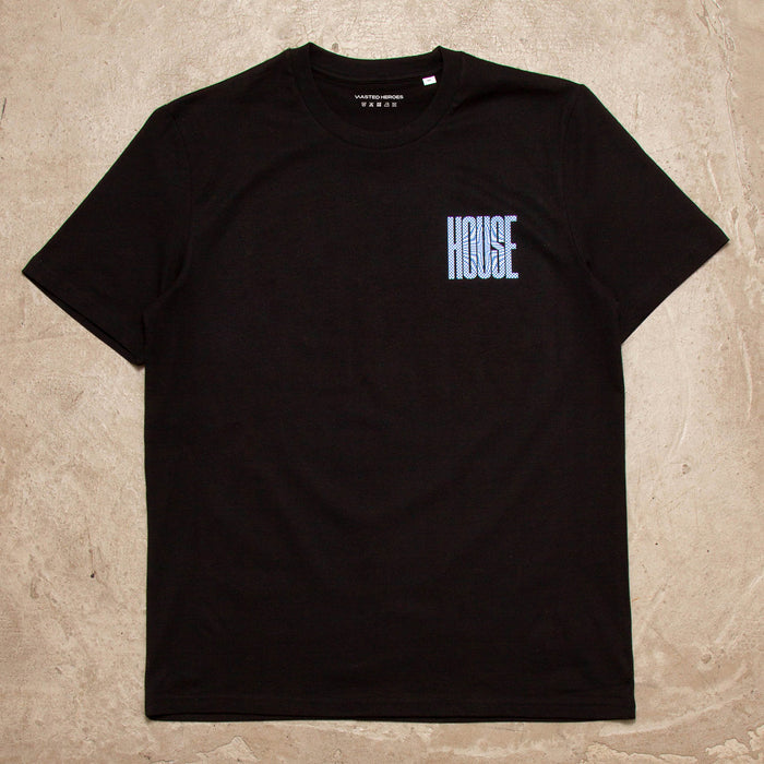 Blue Void Higher House Back Print - Tshirt - Black