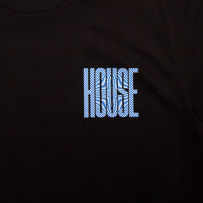 Blue Void Higher House Back Print - Tshirt - Black