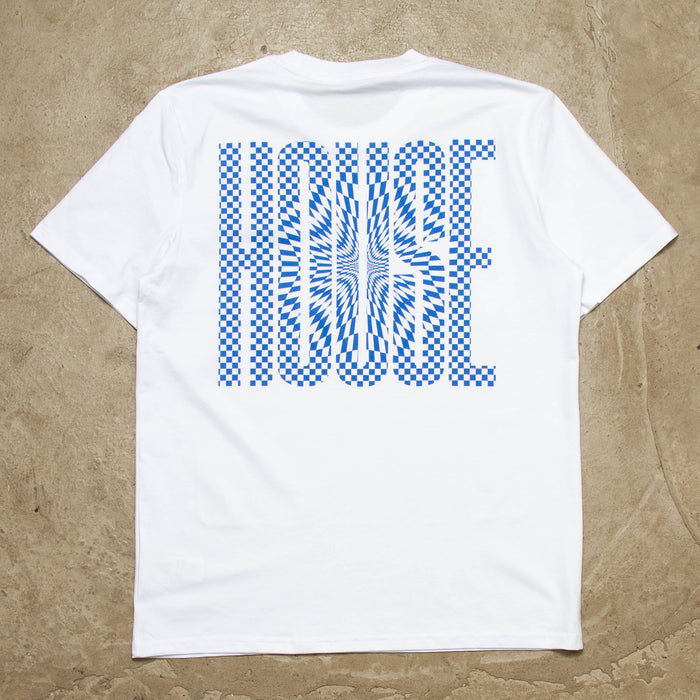 Blue Void Higher House Back Print - Tshirt - White