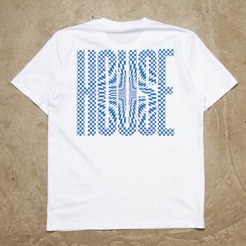 Blue Void Higher House Back Print - Tshirt - White