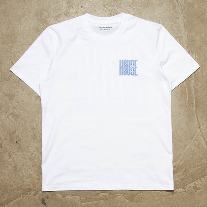 Blue Void Higher House Back Print - Tshirt - White