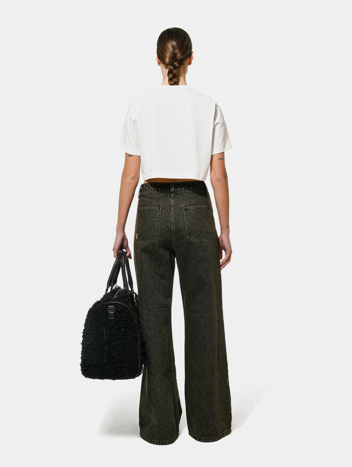 BLURED 1886 CROPPED TEE - WHITE