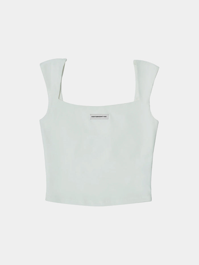 BUSTIER STYLE TANK TOP - OFF WHITE