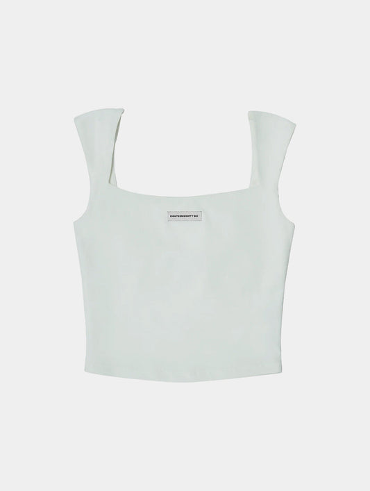 BUSTIER STYLE TANK TOP - OFF WHITE