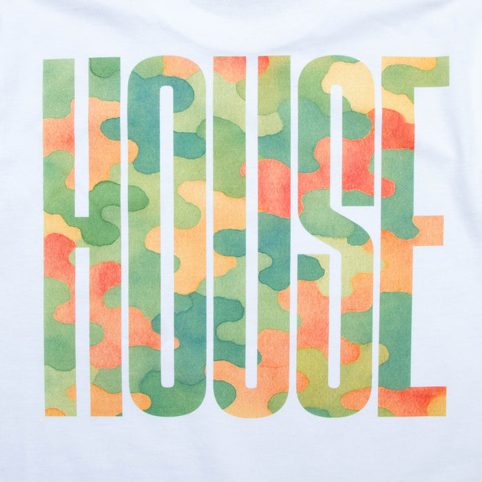 Camo Higher House Back Print - Tshirt - White