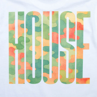 Camo Higher House Back Print - Tshirt - White