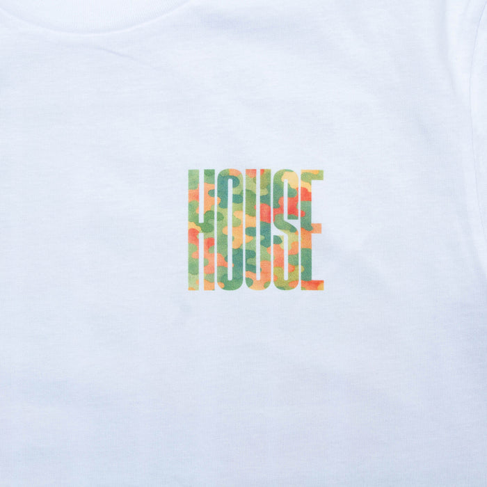 Camo Higher House Back Print - Tshirt - White
