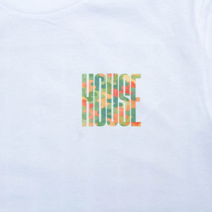 Camo Higher House Back Print - Tshirt - White