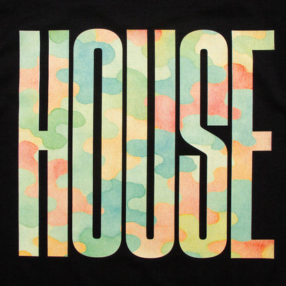 Camo Higher House Front Print - Tshirt - Black