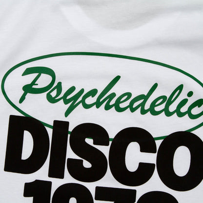Circle Psychedelic Disco 1972 Back Print - Tshirt -White