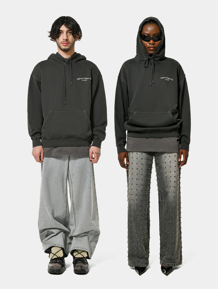 CLASSIC 1886 GALLERY HOODIE - DARK GREY