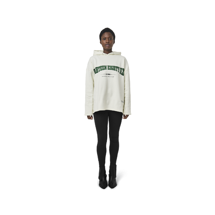 Classic leggings in black fabric featuring Eighteen Eighty-Six logo patch sewn at Elastic waistband. Open at ankle cuffs.