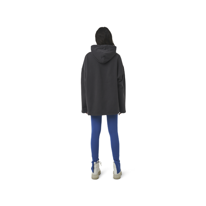 Classic leggings in blue fabric featuring Eighteen Eighty-Six logo patch sewn at Elastic waistband. Open at ankle cuffs.