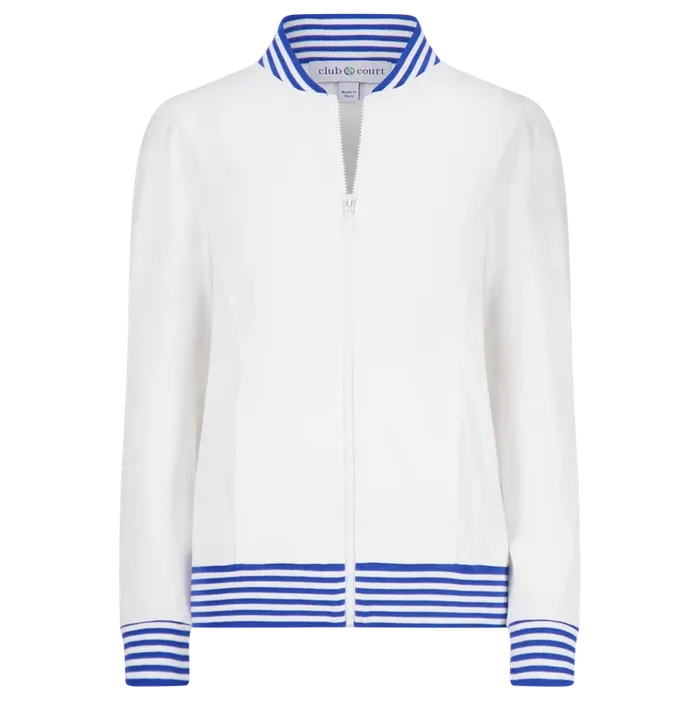 Club & Court Dynasty Jacket - White/Blue