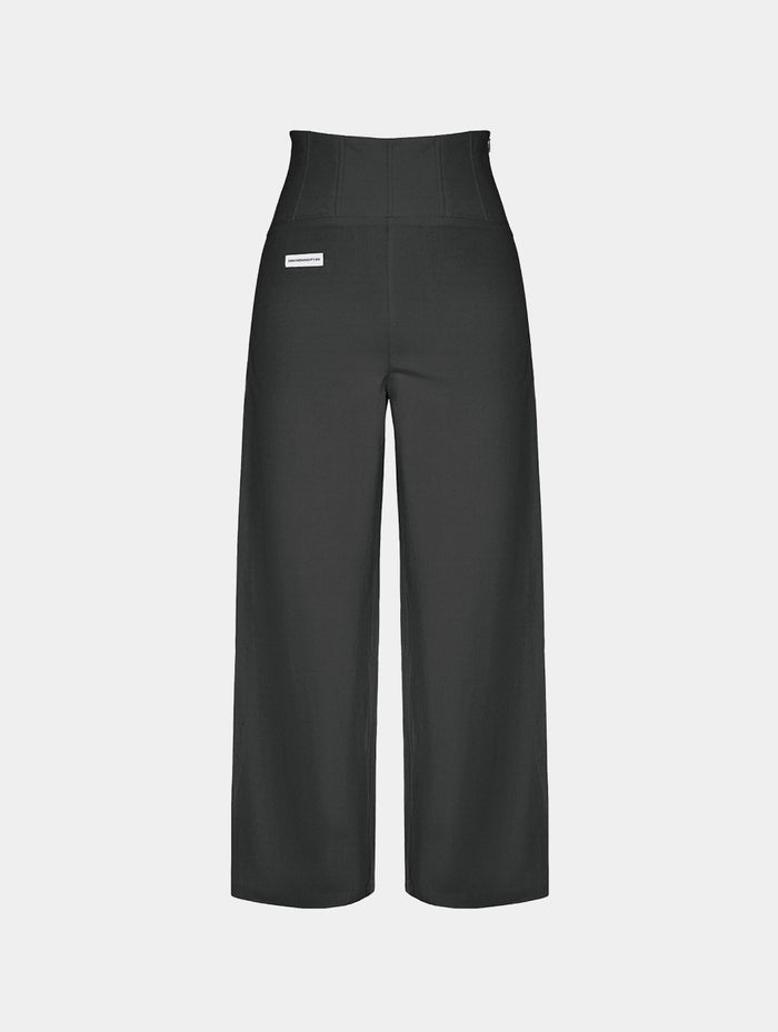 CORSET STYLE PANTS - BLACK