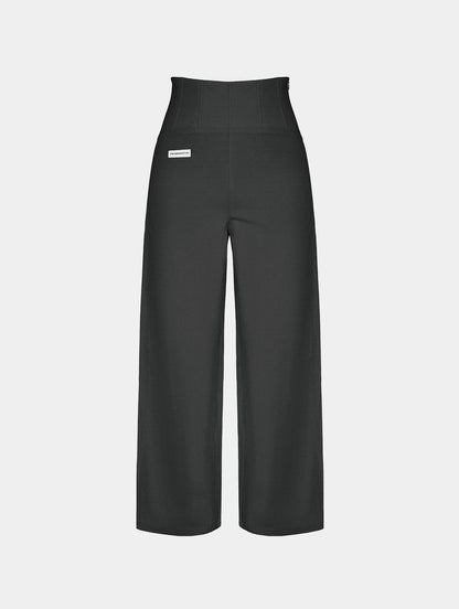 CORSET STYLE PANTS - BLACK