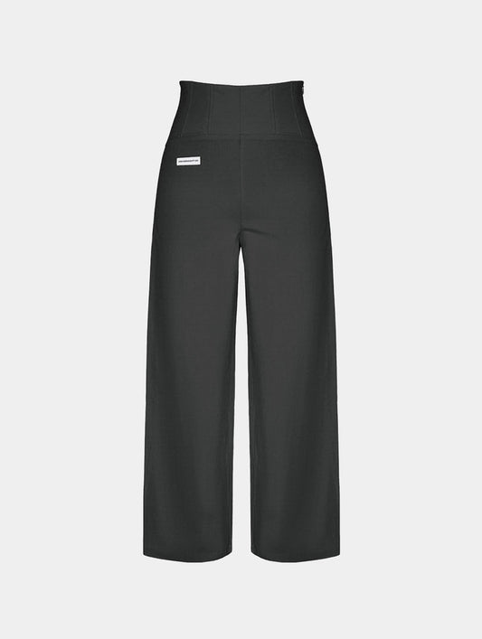 CORSET STYLE PANTS - BLACK