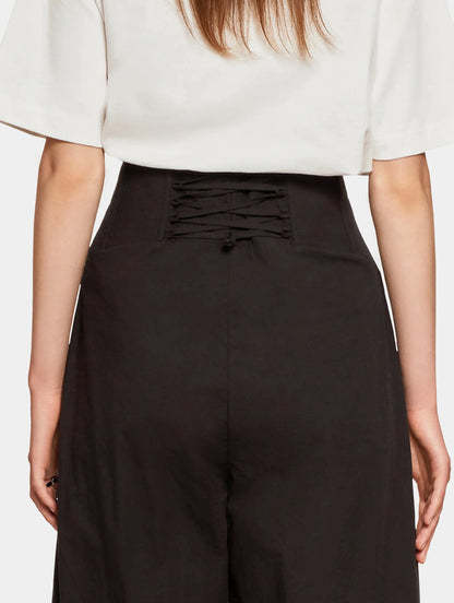 CORSET STYLE PANTS - BLACK