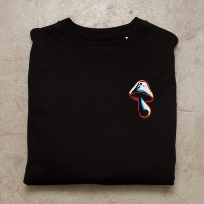 Crest Doodle Shroom - Sweatshirt - Black