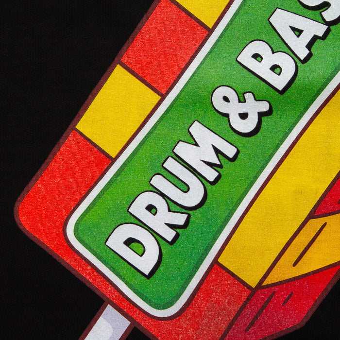 Crest Drumstick & Bass - Tshirt - Black
