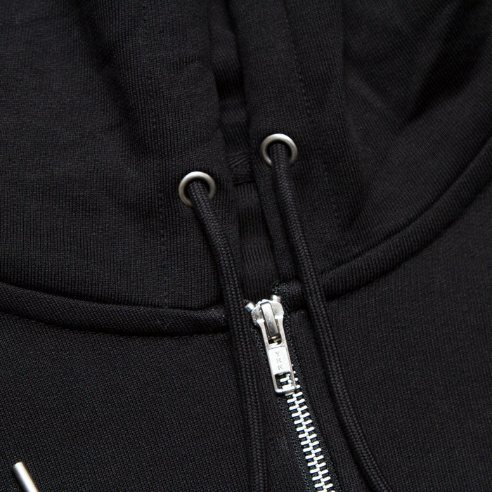 Crest Higher House - Zipped Hood - Black