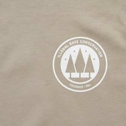 Crest Illegal Rave Conservation - Tshirt - Stone