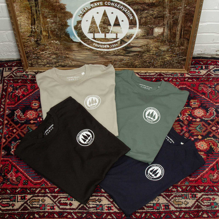 Crest Illegal Rave Conservation - Tshirt - Stone