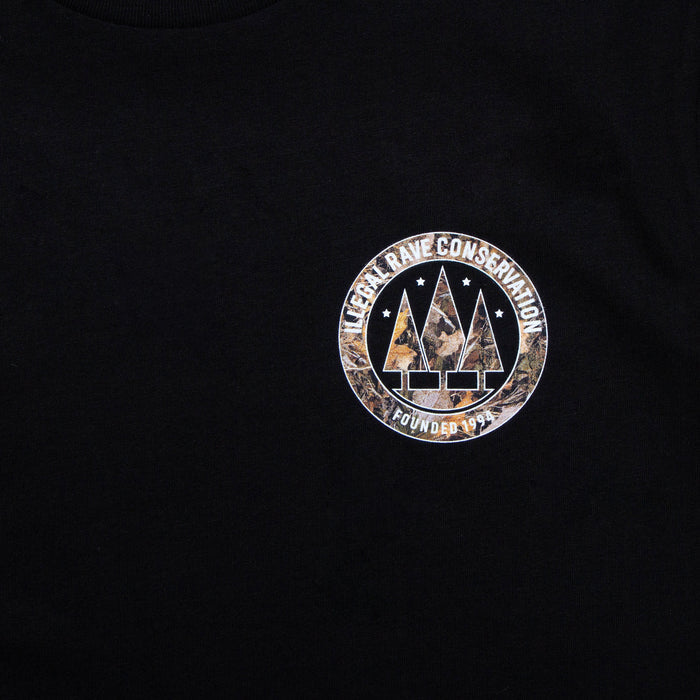 Crest Realtree Illegal Rave Print - Tshirt - Black
