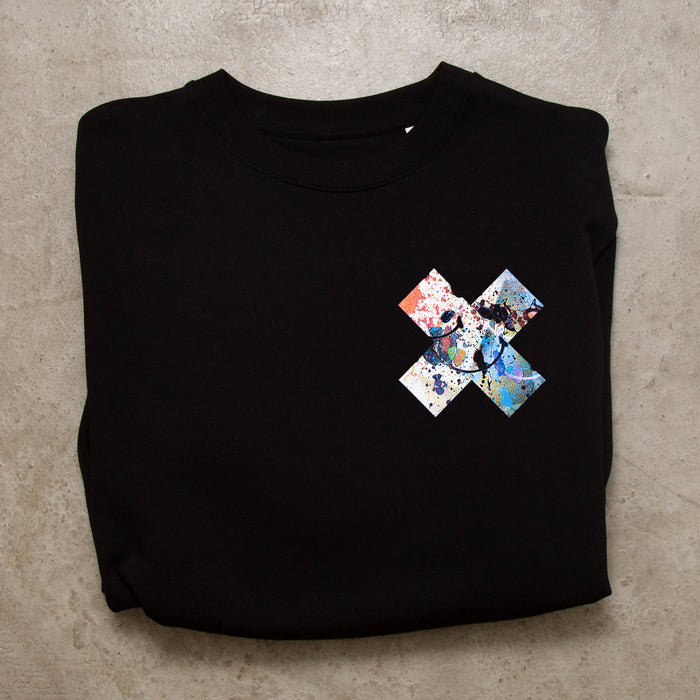 Crest Smiley 1 X Imprint - Sweatshirt - Black