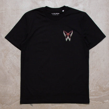 Crest Trails Origami Butterfly Print - Tshirt - Black