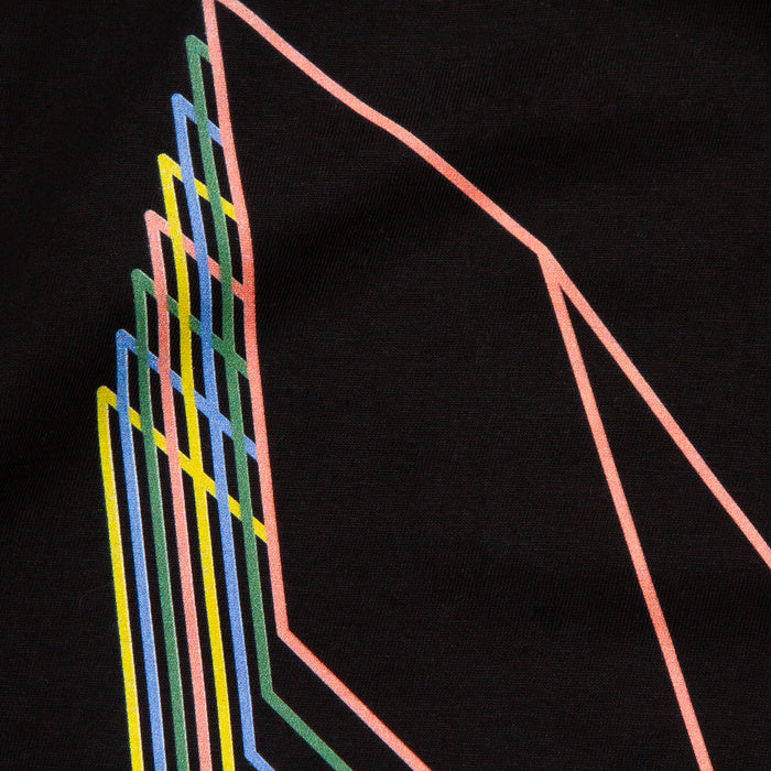 Crest Trails Origami Butterfly Print - Tshirt - Black