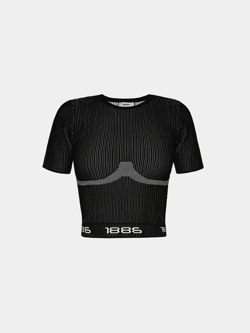 CROP TOP- BLACK