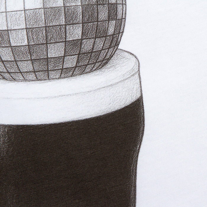 Disco Stout Front - Tshirt - White