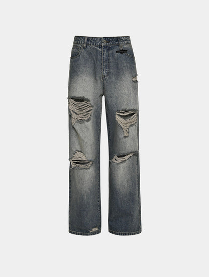 DISTRESSED DENIM - BLUE