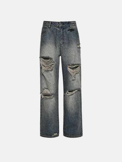 DISTRESSED DENIM - BLUE