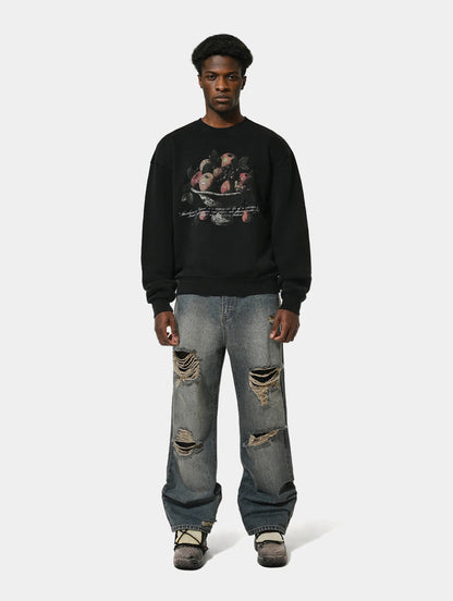 DISTRESSED DENIM - BLUE